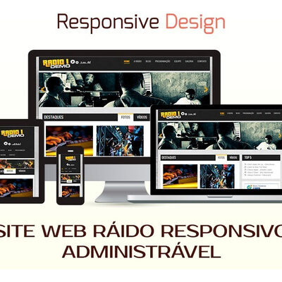 Site Web Rádio Responsivo Administrável – Script Php