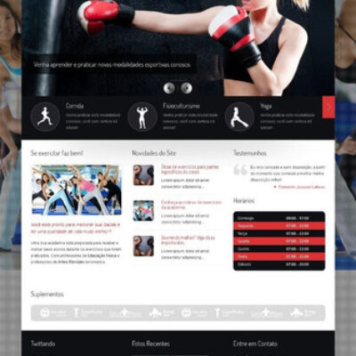 Script WordPress Para Site De Academias