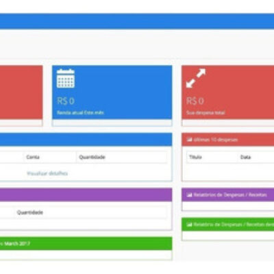 Gerenciador Financeiro Pessoal – Php Mysql- Responsivo 2018