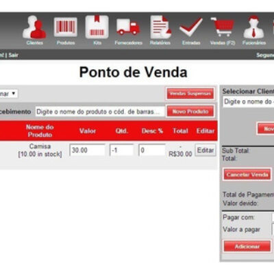 Sistema De Vendas – Pdv – Web Script Php + Codigo Fonte Php