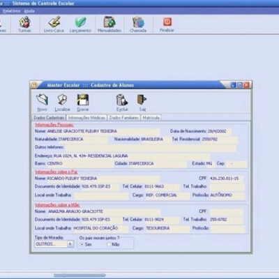 Sistema De Controle Escolar C/ Fontes Delphi